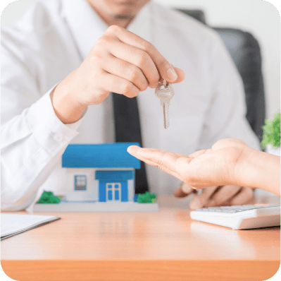 House with money and keys